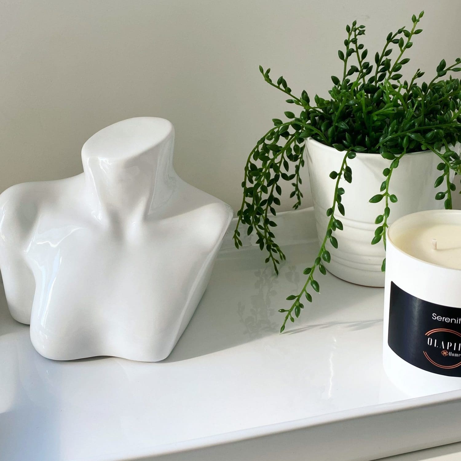 Ceramic Bust White
