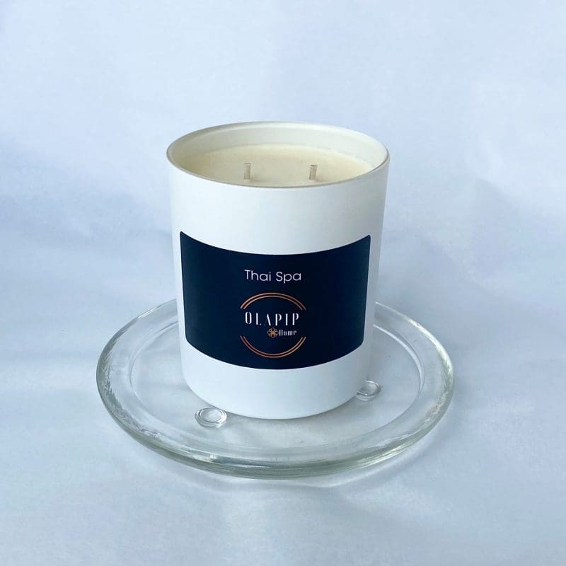 Glass Candle Plate