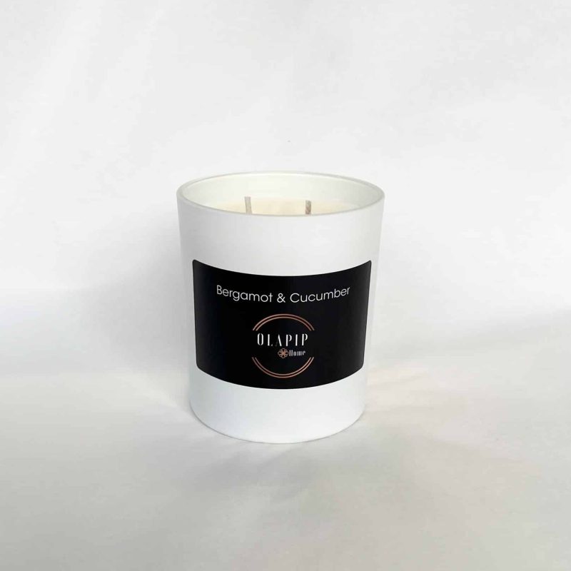 Bergamot & Cucumber Double Wick Soy Candle